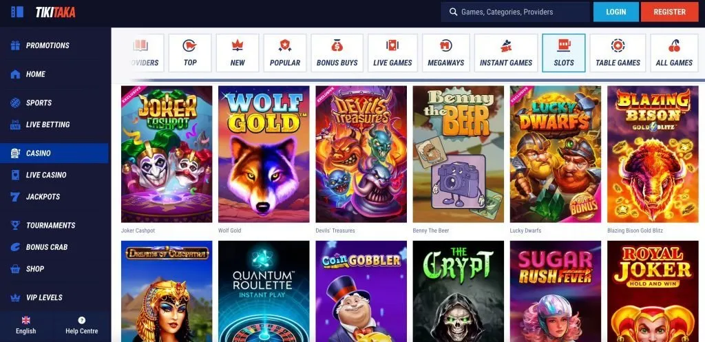 TikiTaka Spelbibliotheek TikiTaka Casino Spellen